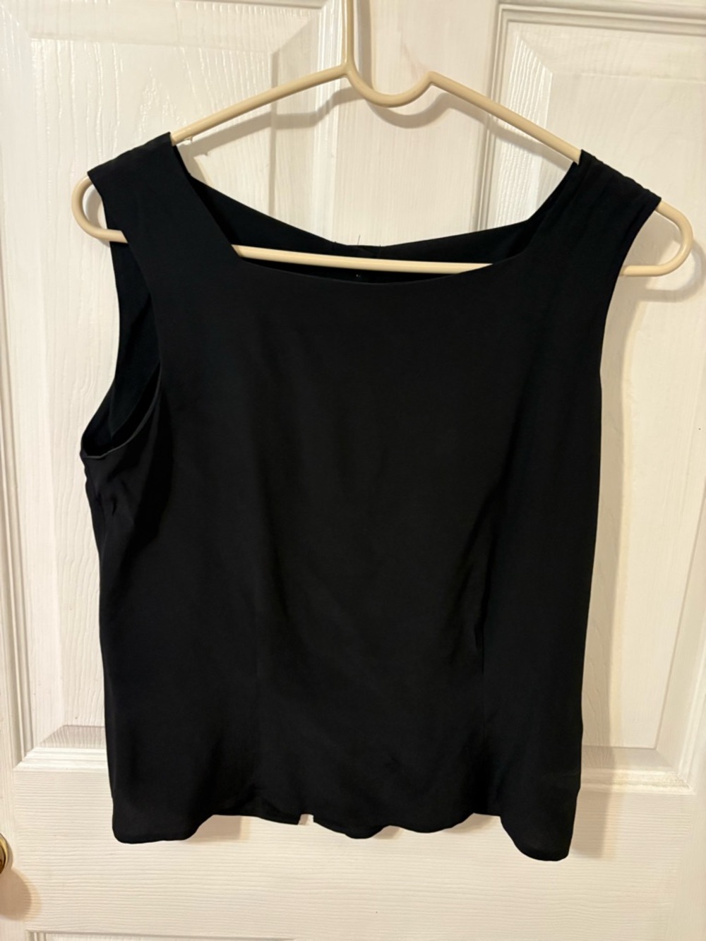 Vintage Spenser Jeremy Black Sleeveless Women's Top 100% Silk